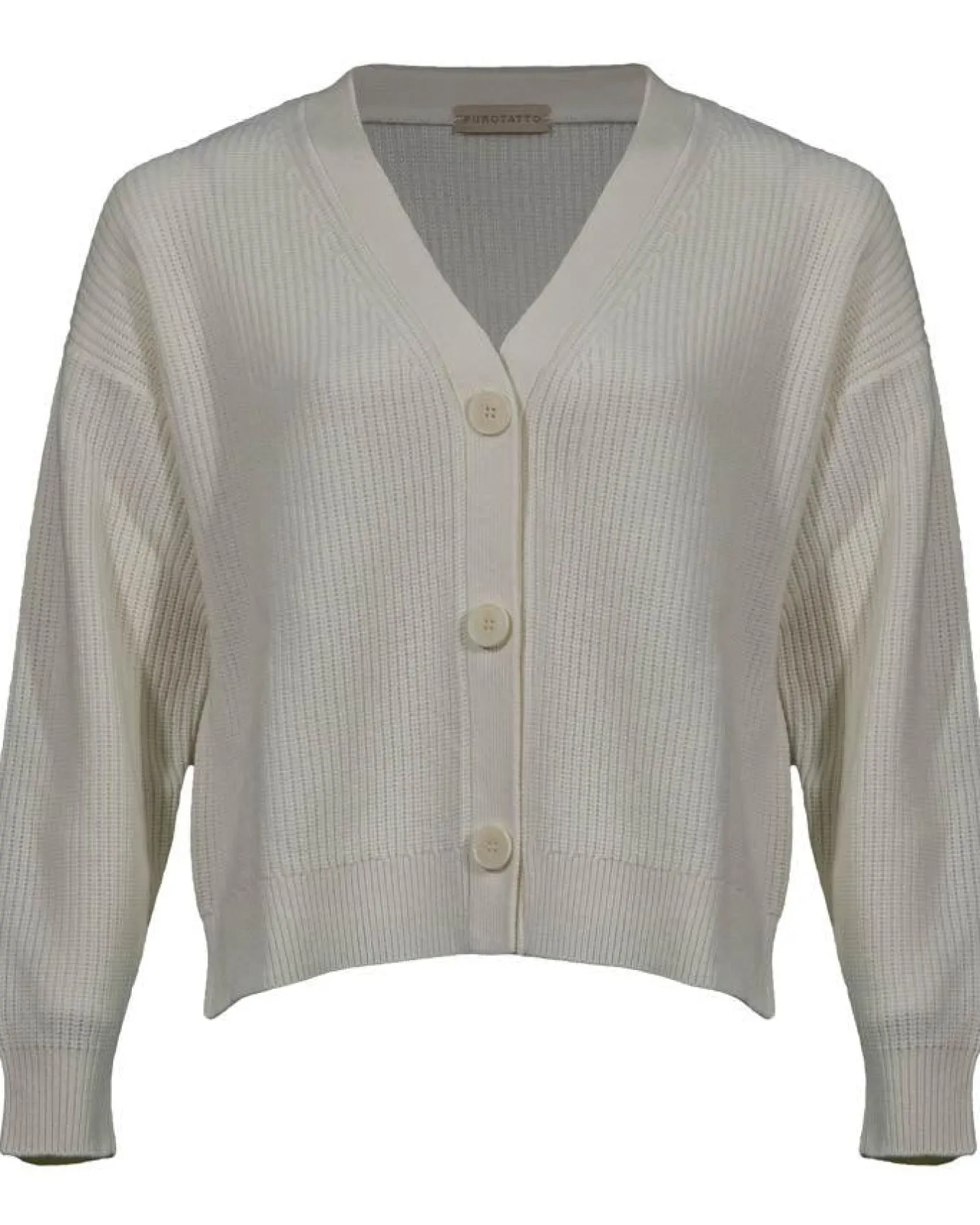 Purotatto Ribbed Short Cardigan