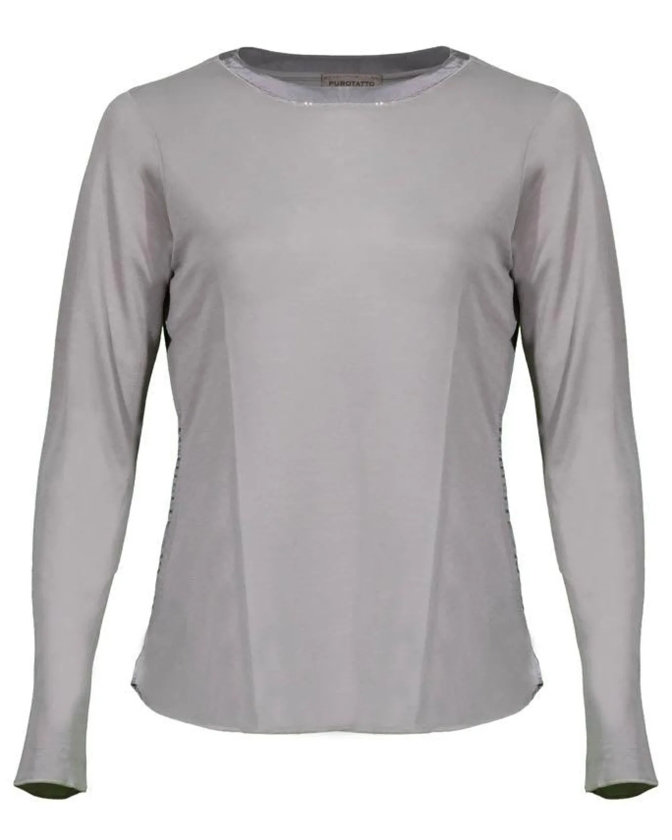Purotatto Satin Neck Trim Top