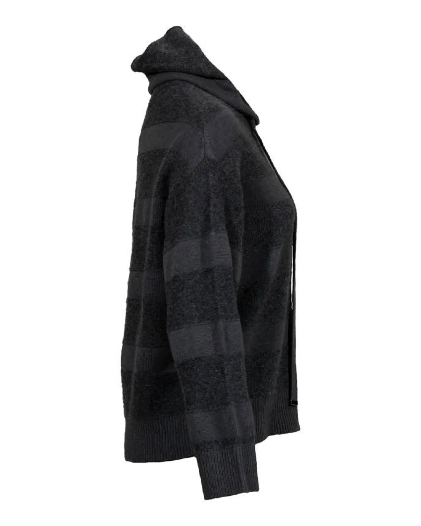 Purotatto Striped Sequin Hooded Pullover