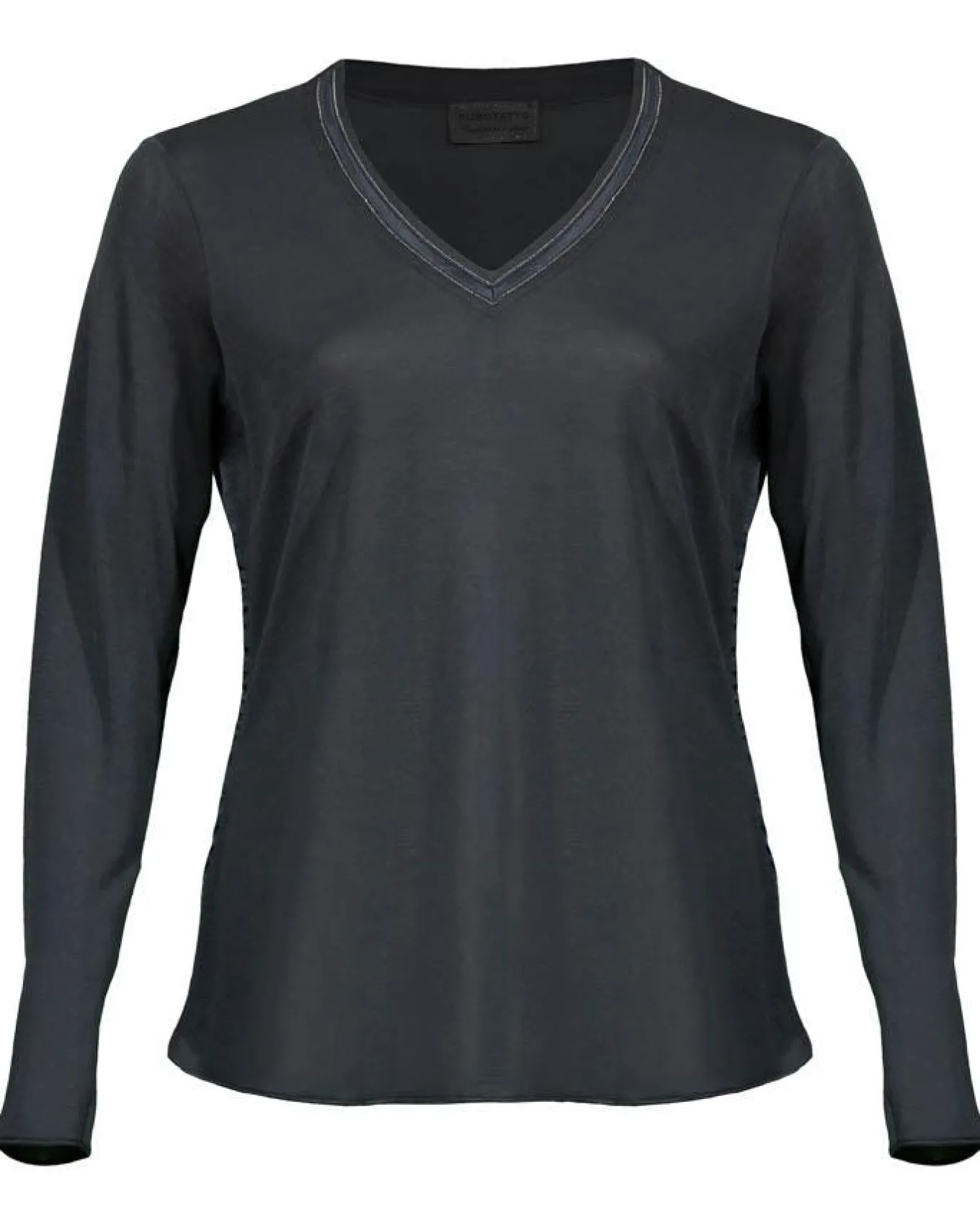 Purotatto V-Neck Cashmere Jersey Top