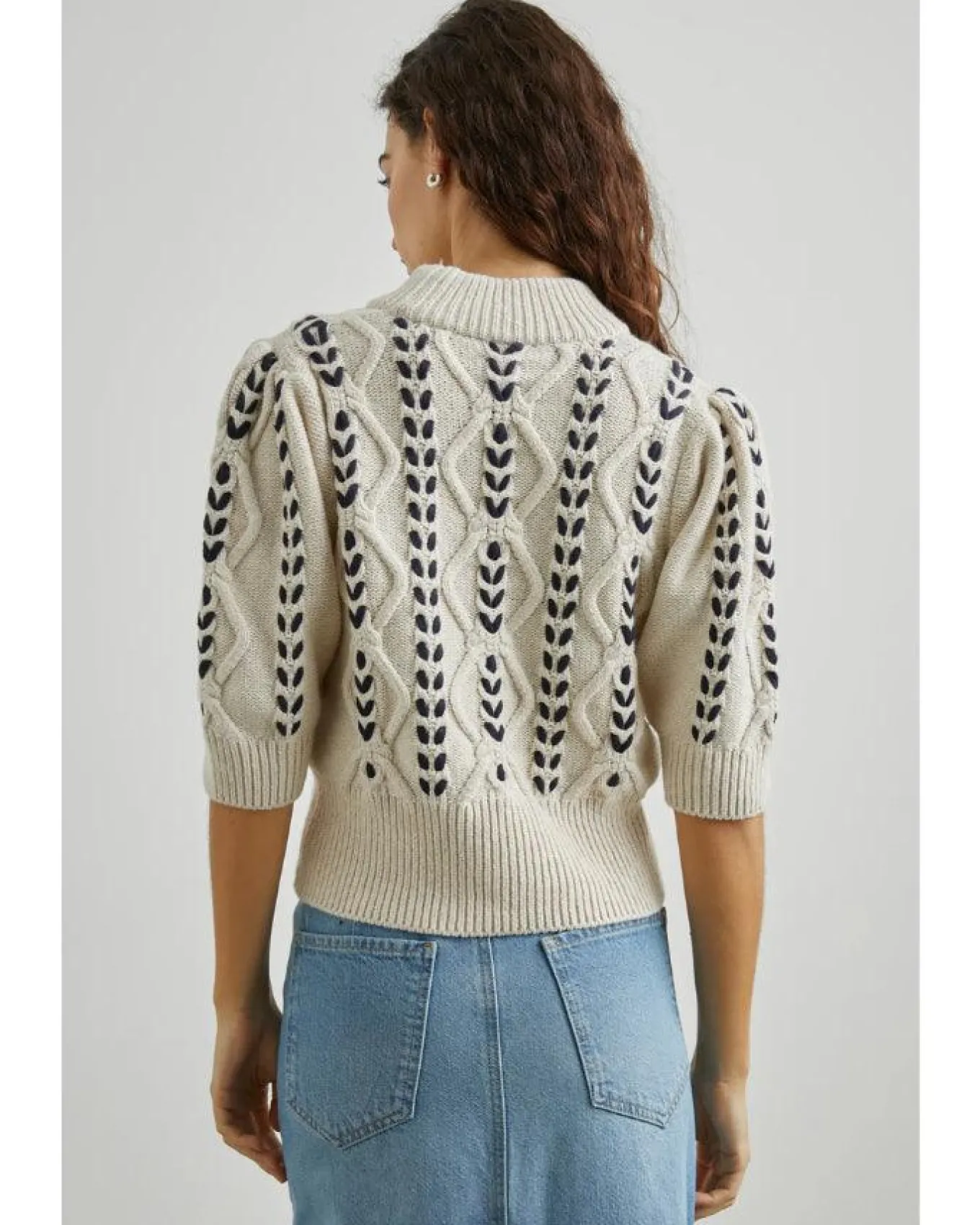 Rails Addy Navy Cable Knit Pullover