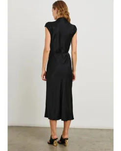 Rails Alai Satin Wrap Dress