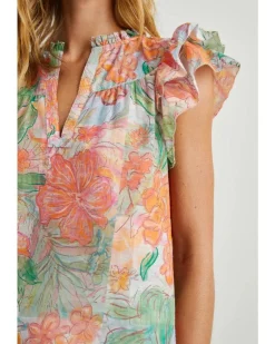 Rails Calista Ruffle Cap Sleeve Top