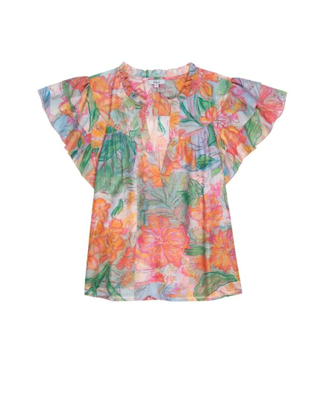 Rails Calista Ruffle Cap Sleeve Top
