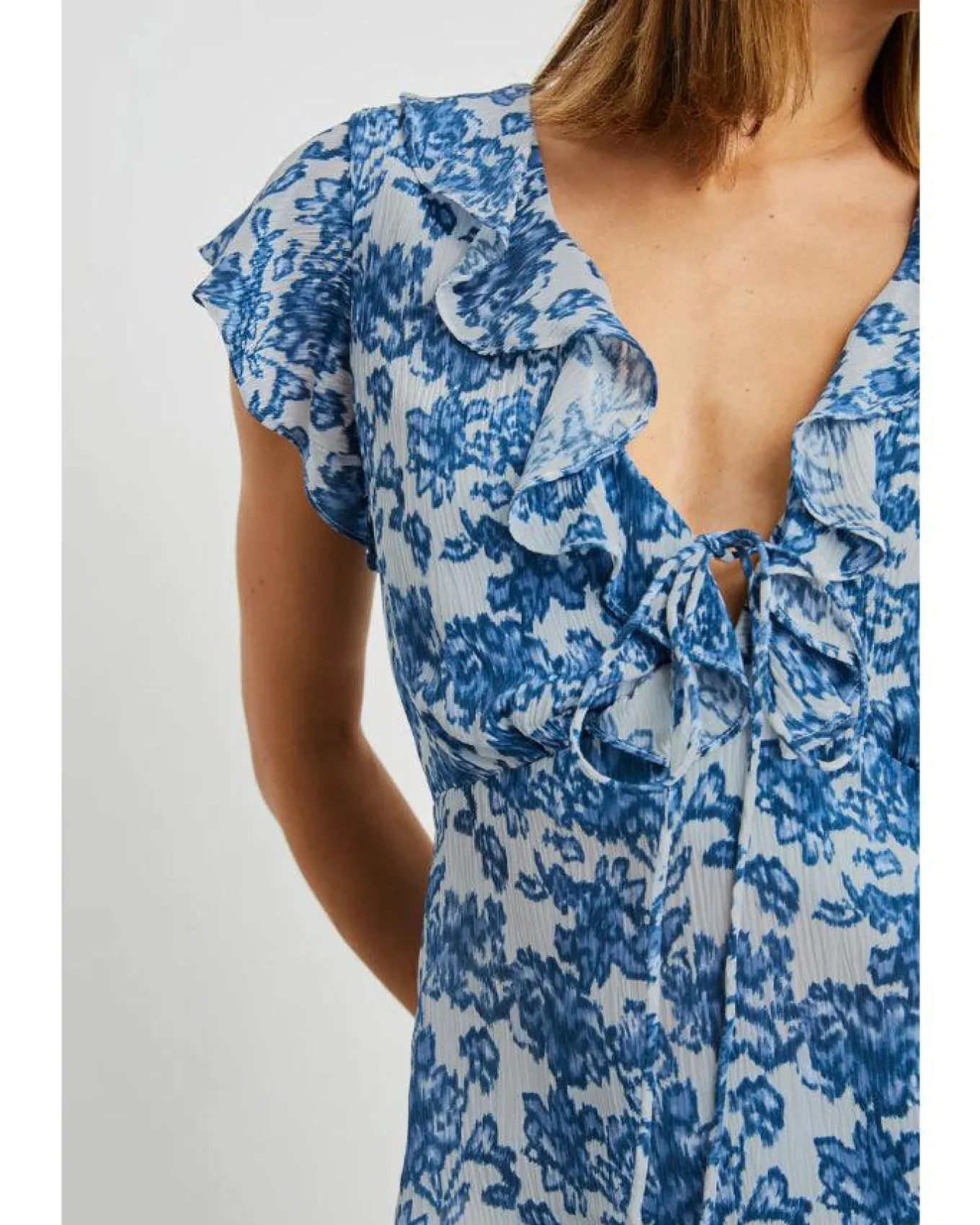 Rails Carmine Chambray Floral Top