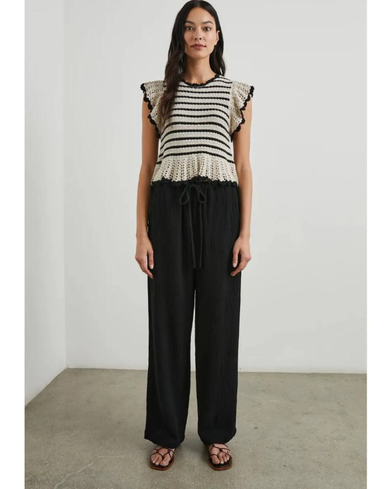 Rails Coen Peekaboo Sleeve Top