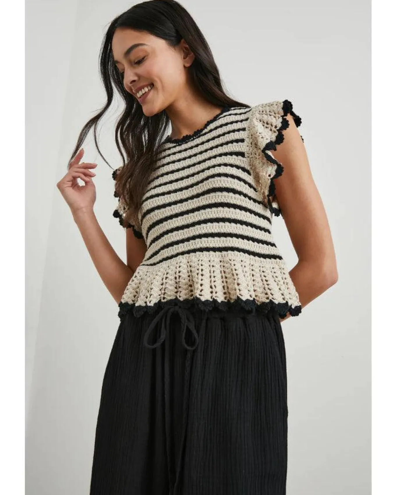 Rails Coen Peekaboo Sleeve Top