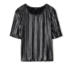 Rails Goldie Metallic Plisse Top