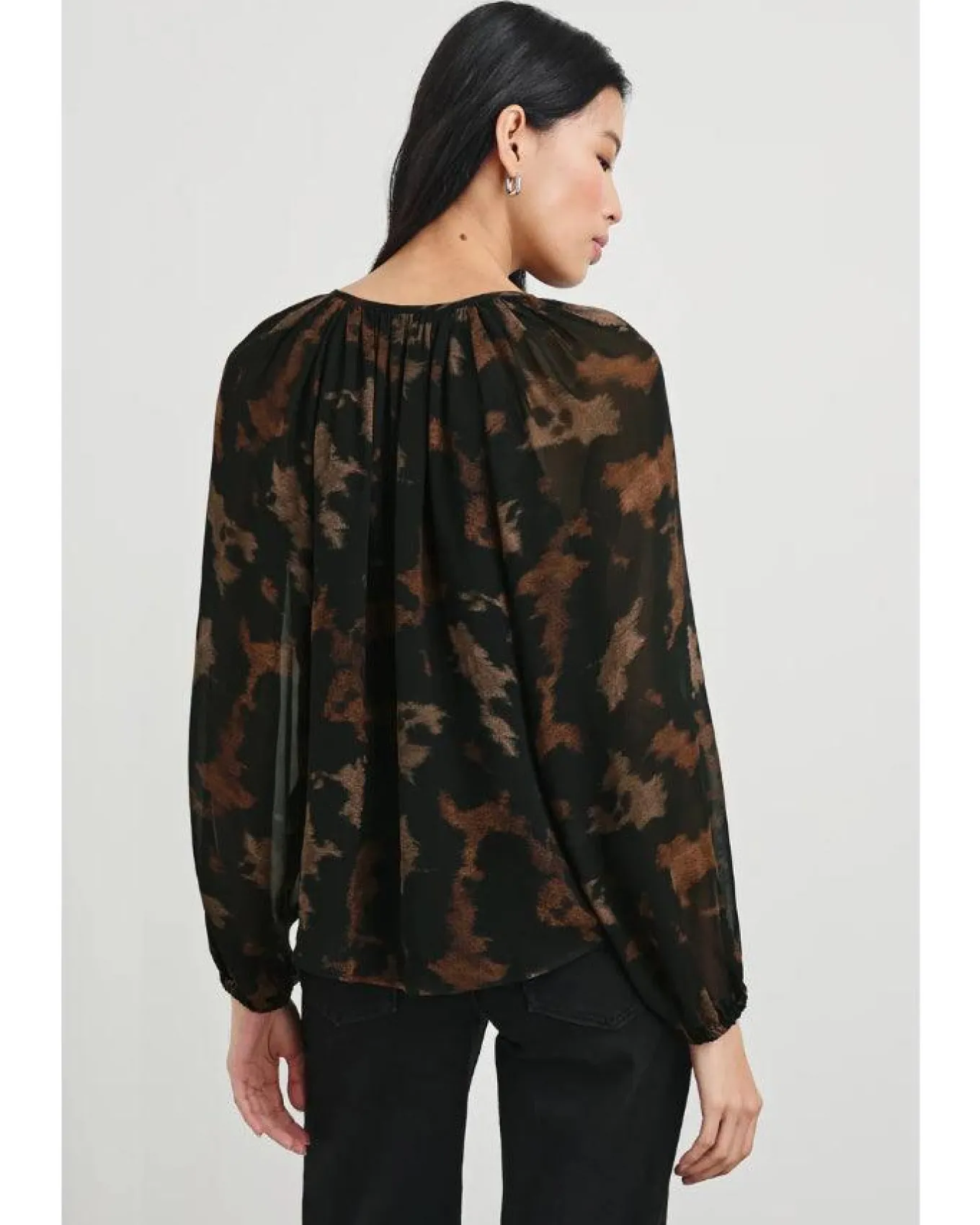 Rails Indi Sandstone Print Blouse