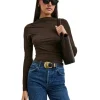 Rails Joelle Espresso Ruched Top