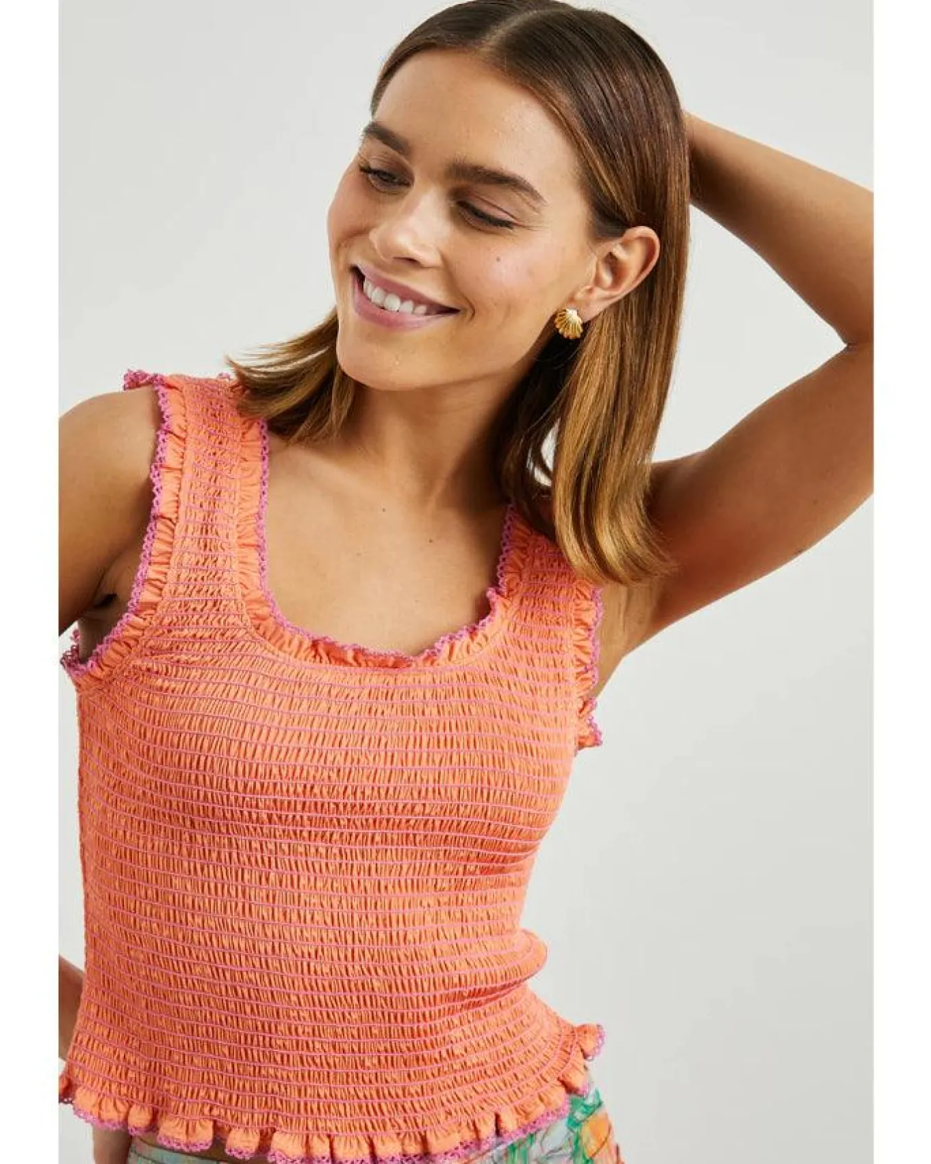 Rails Maxine Smocked Tank