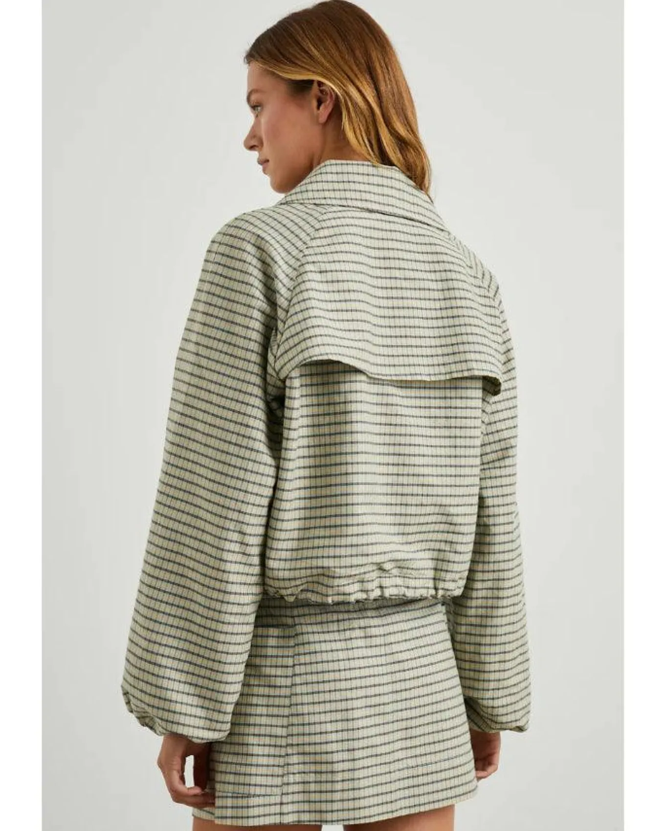 Rails North Sage Mini Check Jacket