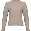 Repeat Mock Neck Puff Sleeve Cashmere Sweater