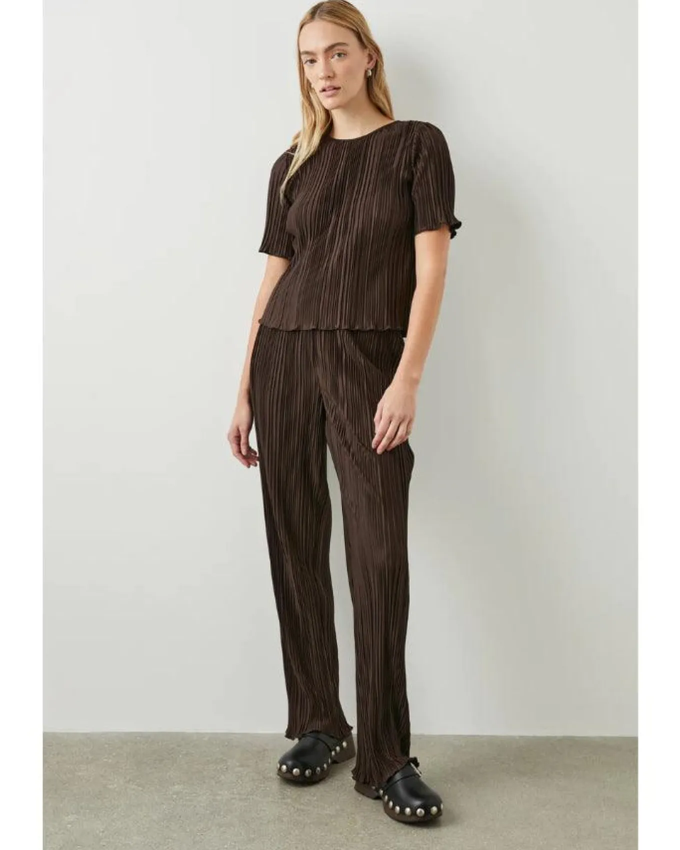 Rowan Plisse Pull On Pant