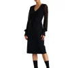 Shan - Sofia Sheer Sleeve Elegant Dress
