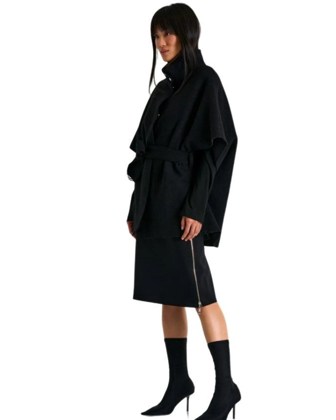 Shan Sofia 3D Jersey Side Zip Skirt