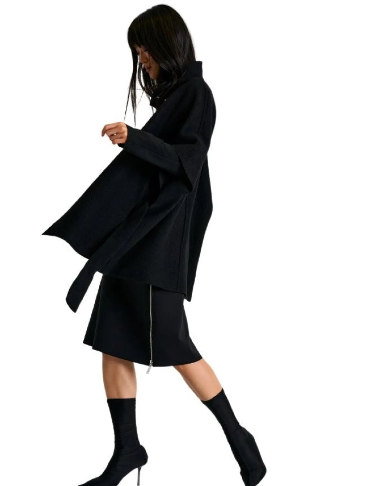 Shan Sofia 3D Jersey Side Zip Skirt