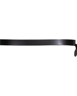 Skinny Leather Belt Black