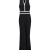 Sleeveless Contrast Trim Jumpsuit