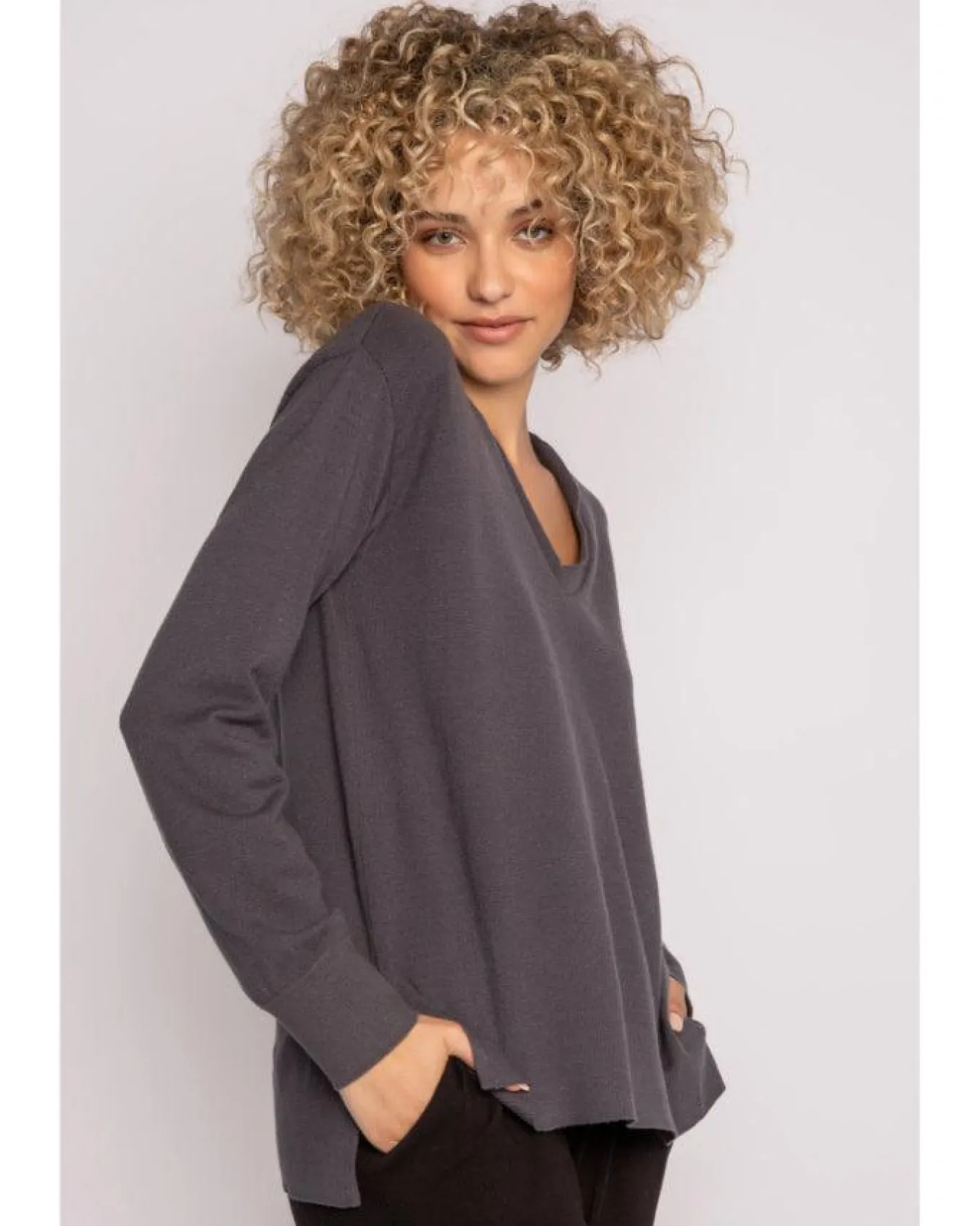 Slounge Town Hemp Knit PJ Pullover