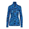 Smythe Lapis Floral Turtleneck