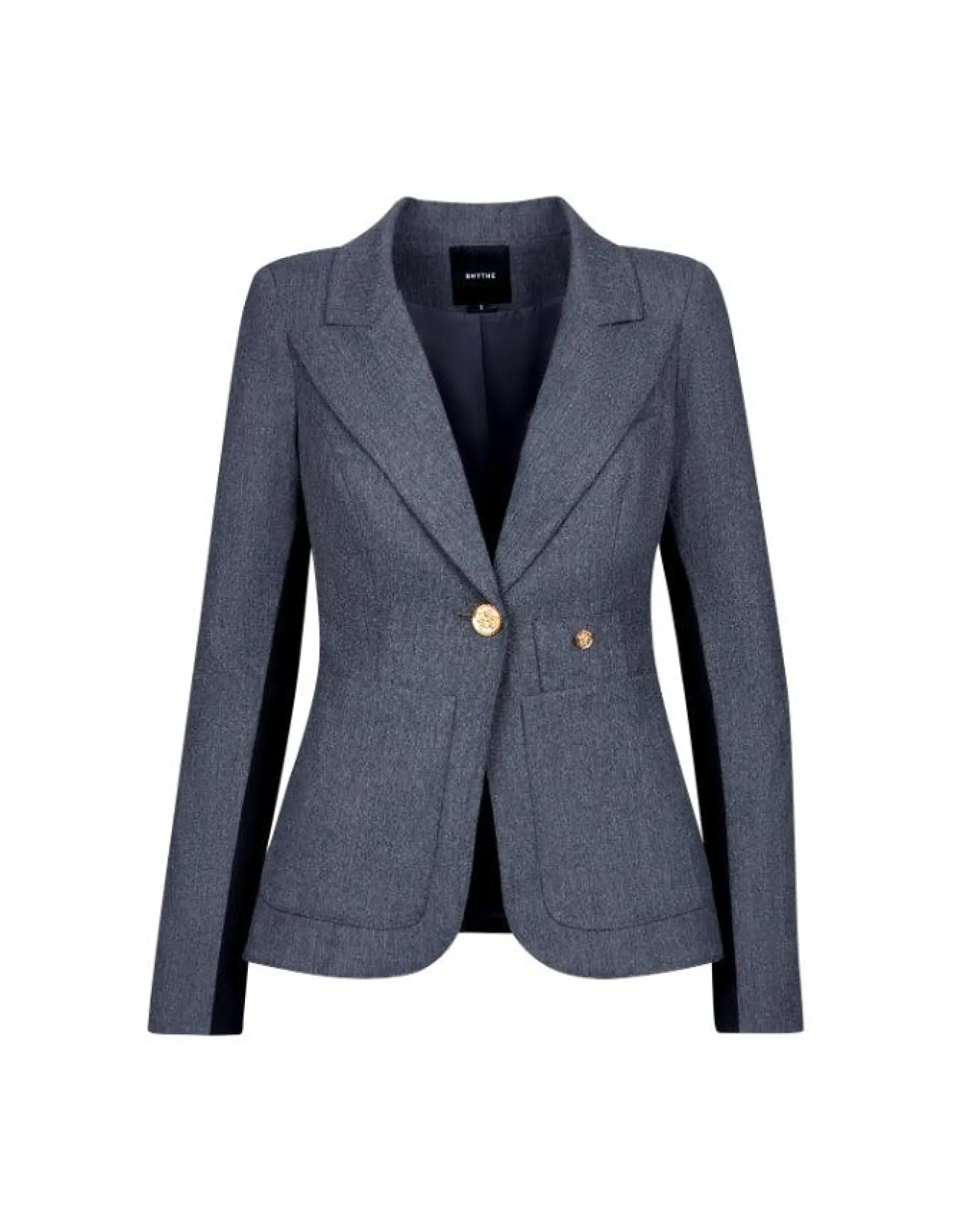 Smythe Patch Pocket Tux Black Stripe Blazer