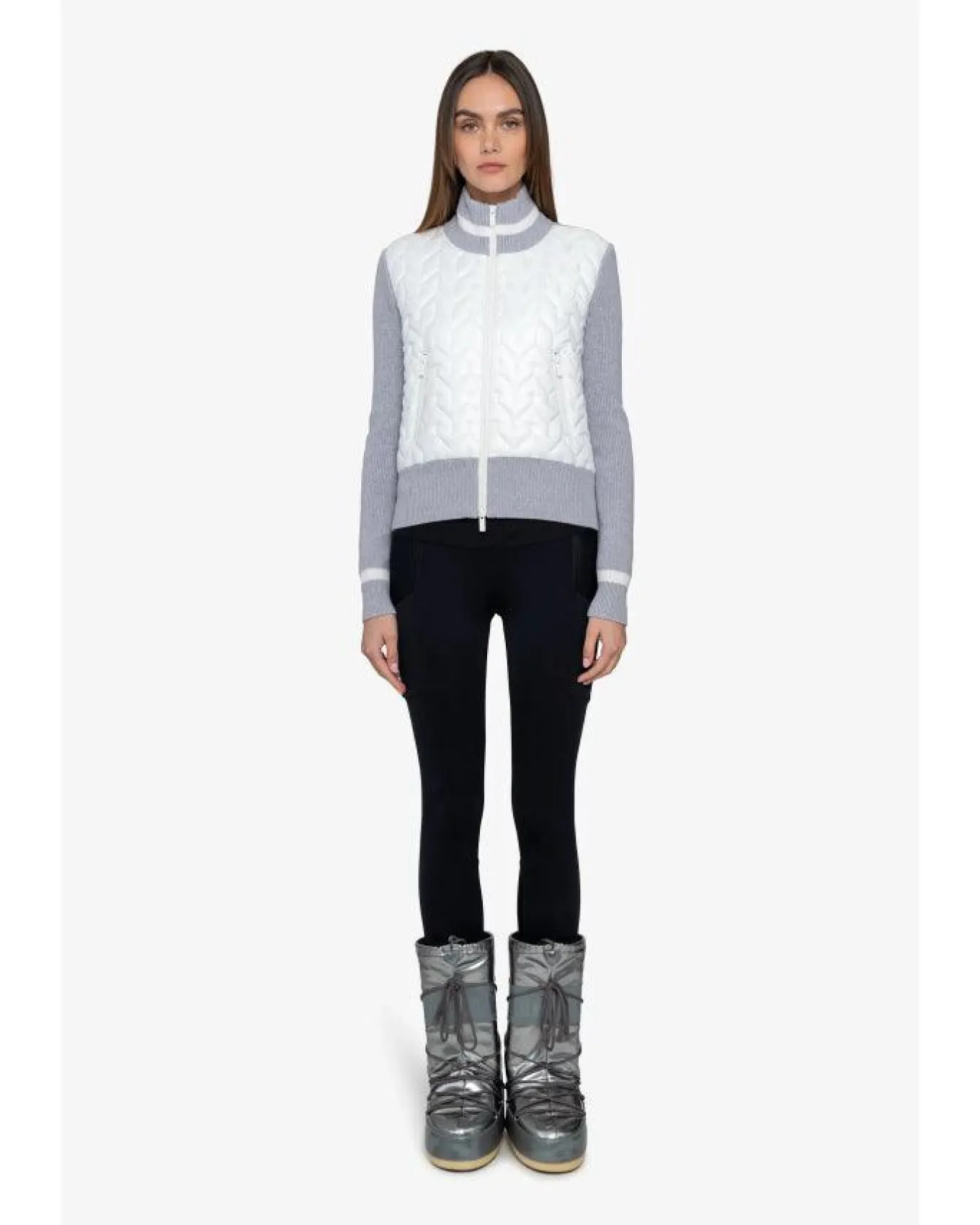 Sportalm Quilt Front Zip Cardi
