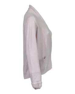 Tonet Silk Knit Open Cardigan