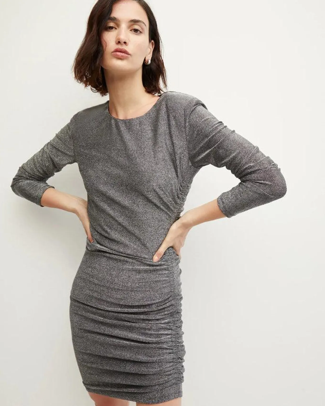 Veronica Beard Cyrus Metallic Dress
