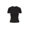 Veronica Beard Draya Rhinestone Button Tee