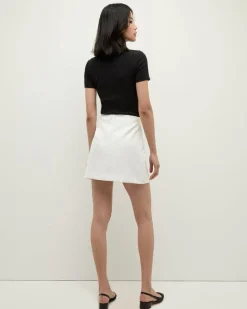 Veronica Beard Draya Rhinestone Button Tee