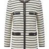 Veronica Beard Foster Striped Dickey Jacket