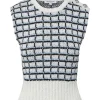 Veronica Beard Nazife Cotton Sweater Tank