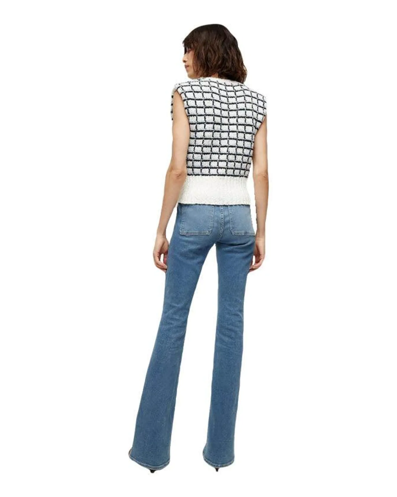 Veronica Beard Nazife Cotton Sweater Tank