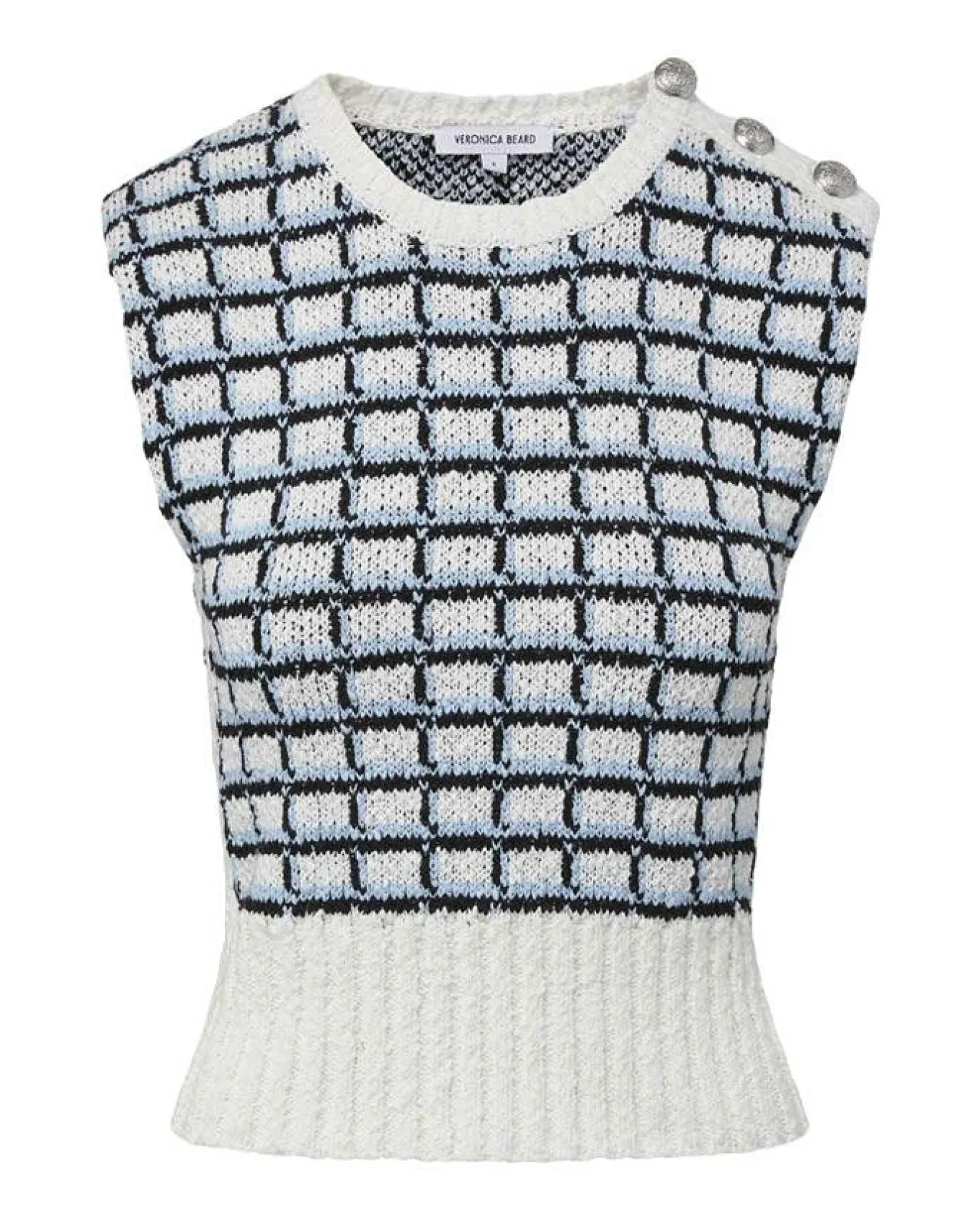 Veronica Beard Nazife Cotton Sweater Tank