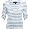 Veronica Beard Netto Contrast Stripe Tee