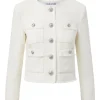 Veronica Beard Olbia White Tweed Jacket