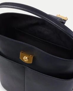 Veronica Beard Small Crest Lock Bucket Bag