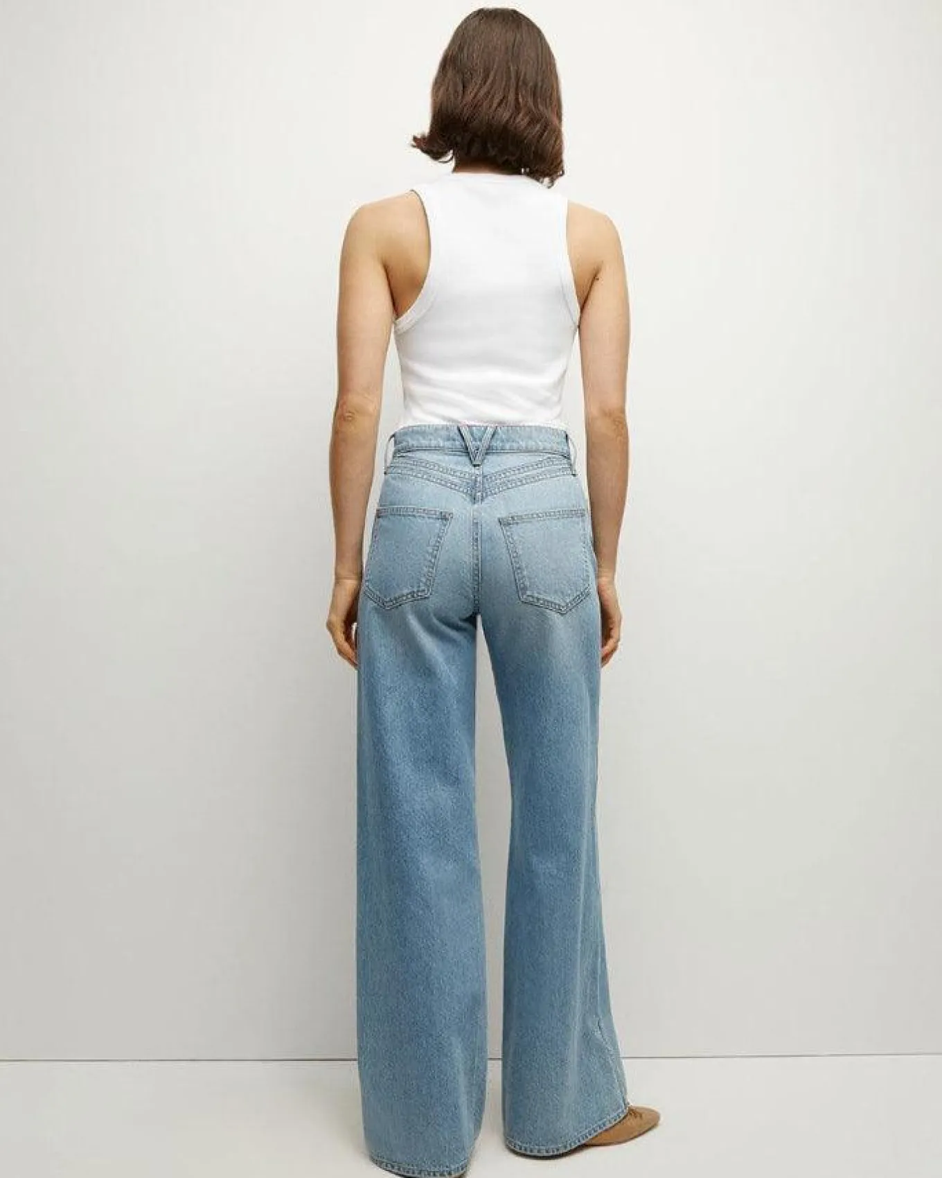 Veronica Taylor Double Seam Wide Leg Jean