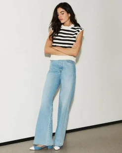 Veronica Taylor Double Seam Wide Leg Jean