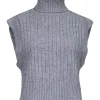 Wool-Cashmere Ribbed Vest